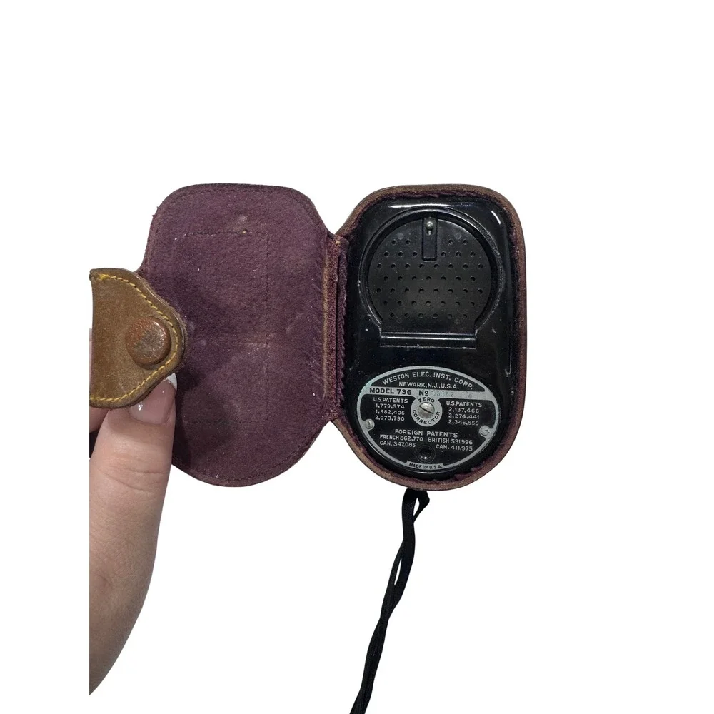 Vintage‎ Weston Master II Cine Exposure Light Meter Model 736 With Leather Case